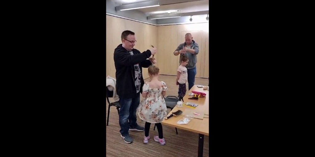 Dads learn how to do their daughters' hair thanks to local hairstylist and mom of two | Fox News Video