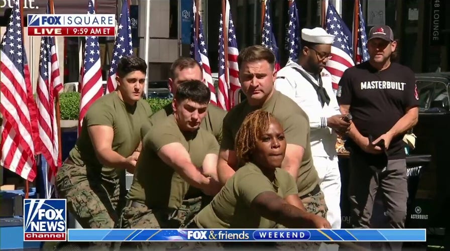 Fleet Week tug-of-war tradition comes to FOX Square