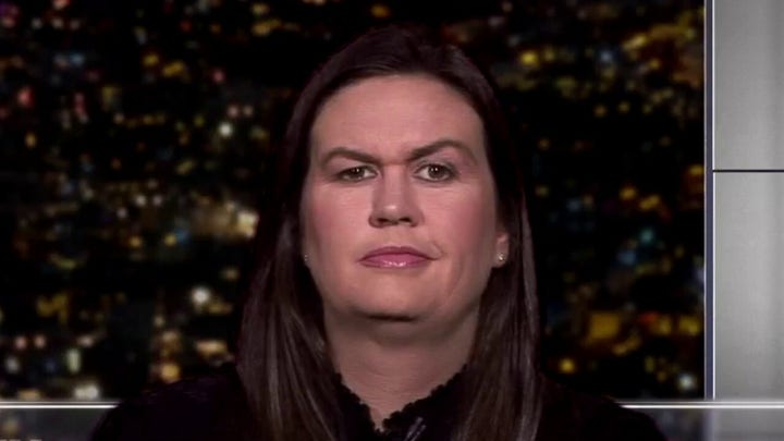 Sarah Sanders says the media mob is intent on destroying President Trump