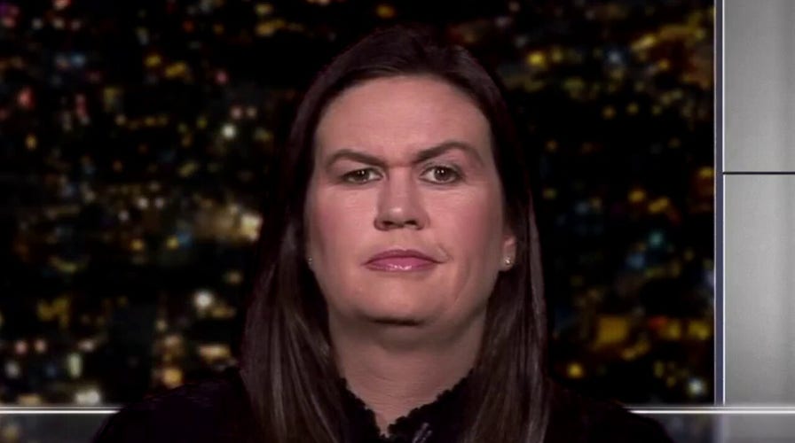 Sarah Sanders says the media mob is intent on destroying President Trump