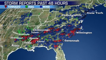 Tornado reports stretch from Texas to Carolinas after two days of deadly storms