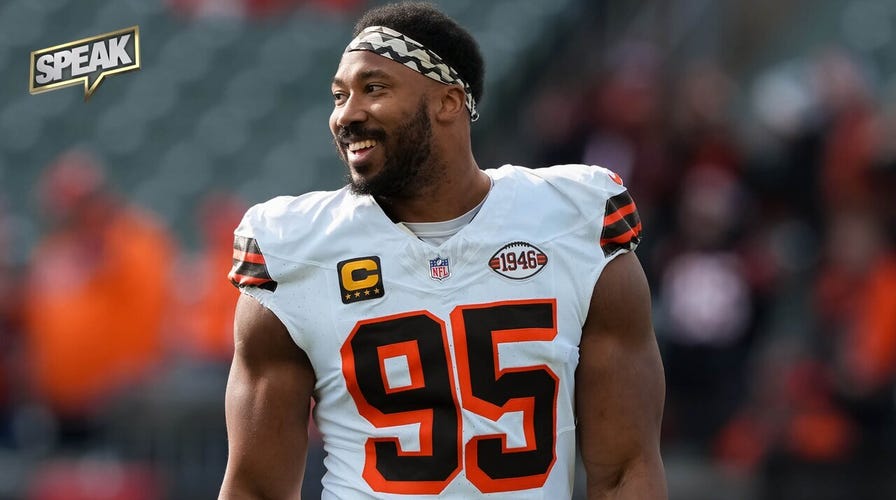 Dion Dawkins wants Myles Garrett to join the Bills — 'The Lakers just got Luka.. give us Myles' | Speak 