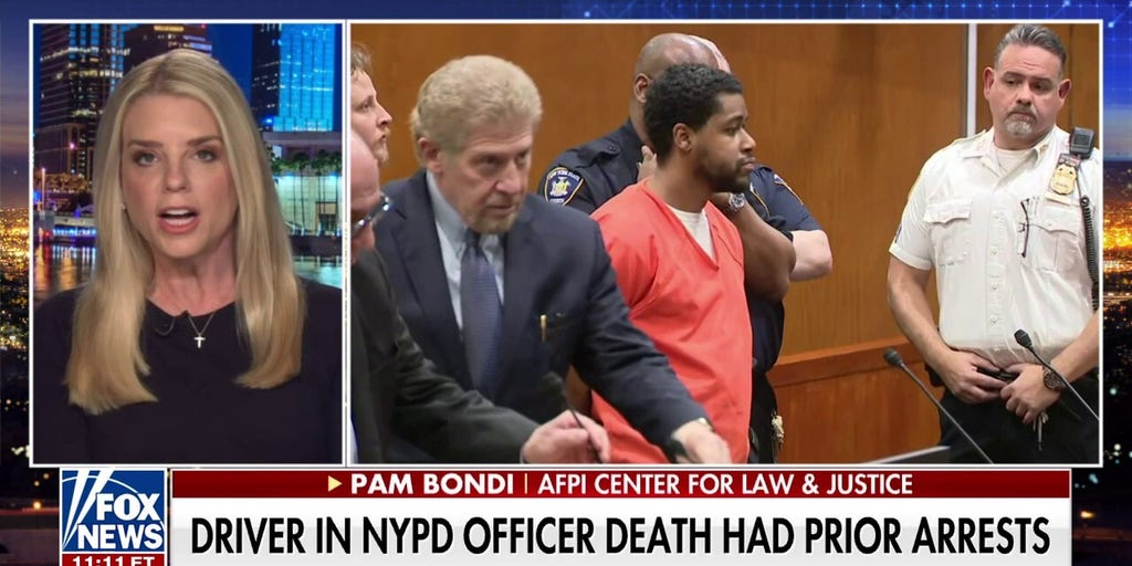 Pam Bondi argues driver in NYPD officer's death 'should face life in