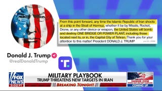 Trump vows to hit Iran infrastructure if ships targeted