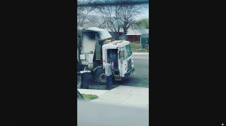 Utah garbage man secretly filmed saving American flag from trash
