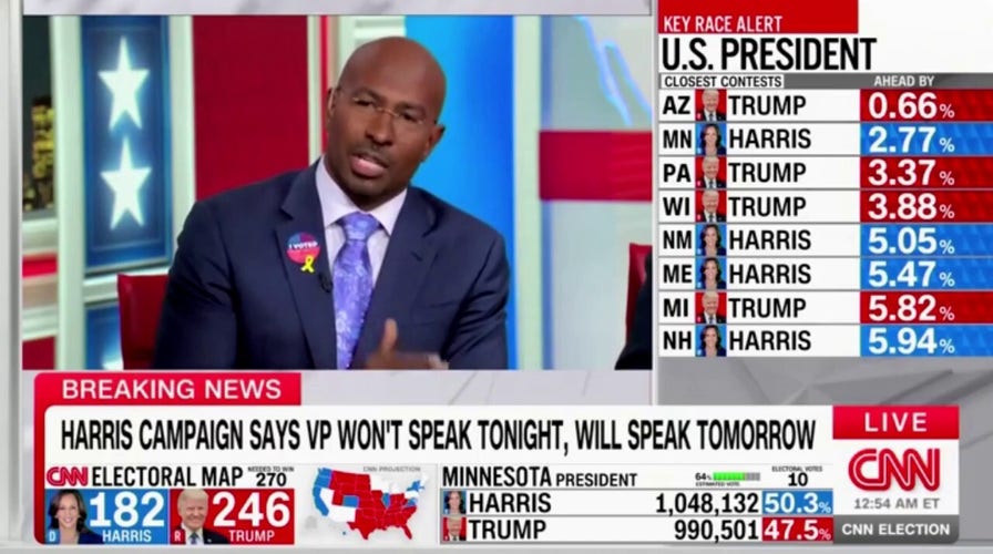 Van Jones gets emotional because of Trump's lead on election night, says American dreamers are going to bed with a nightmare
