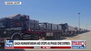 Gaza humanitarian aid stops as phase one expires  - Fox News