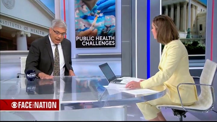 El director de los NIH se enfrenta a Margaret Brennan por la pérdida de confianza en la salud pública
