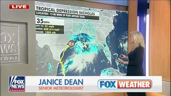 Tropical Depression Nicholas slows to a crawl over Louisiana 