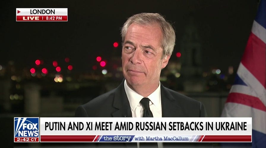 China has 'never fully backed' Putin's war in Ukraine: Farage