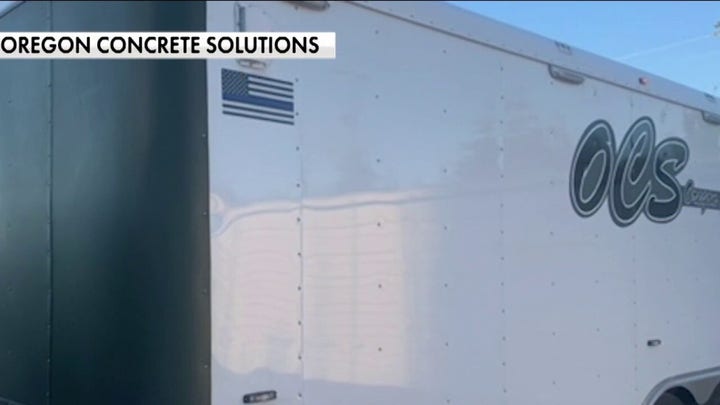 Portland business targeted by rioters for pro-police decals on trucks