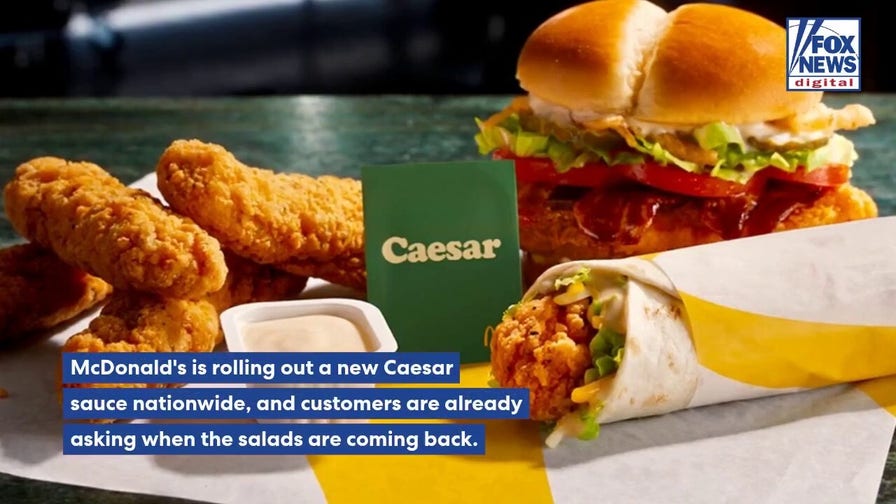 McDonald's unveils new Caesar sauce as fans renew calls for salads' return