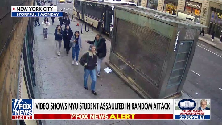 Viral video shows NYU student assaulted in random attack