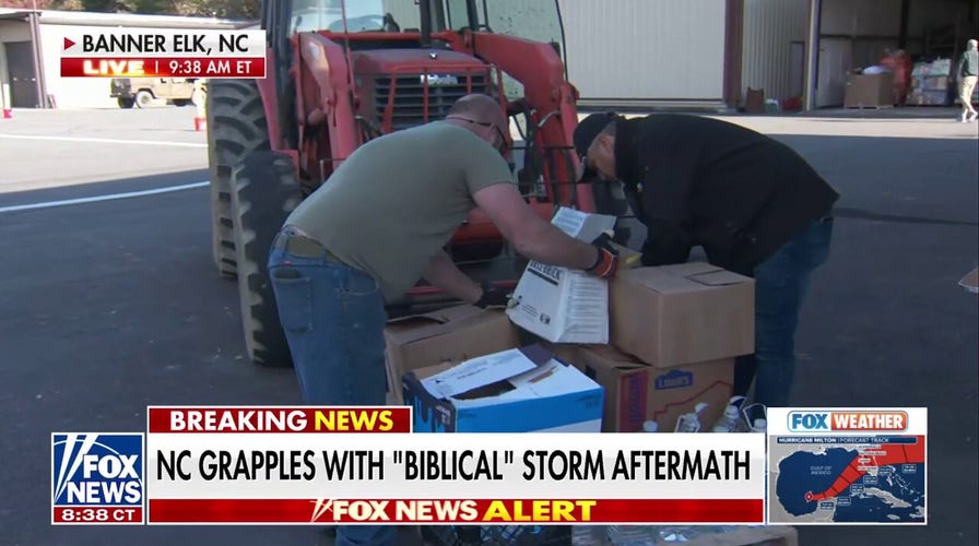 Volunteers working to help deliver resources in North Carolina