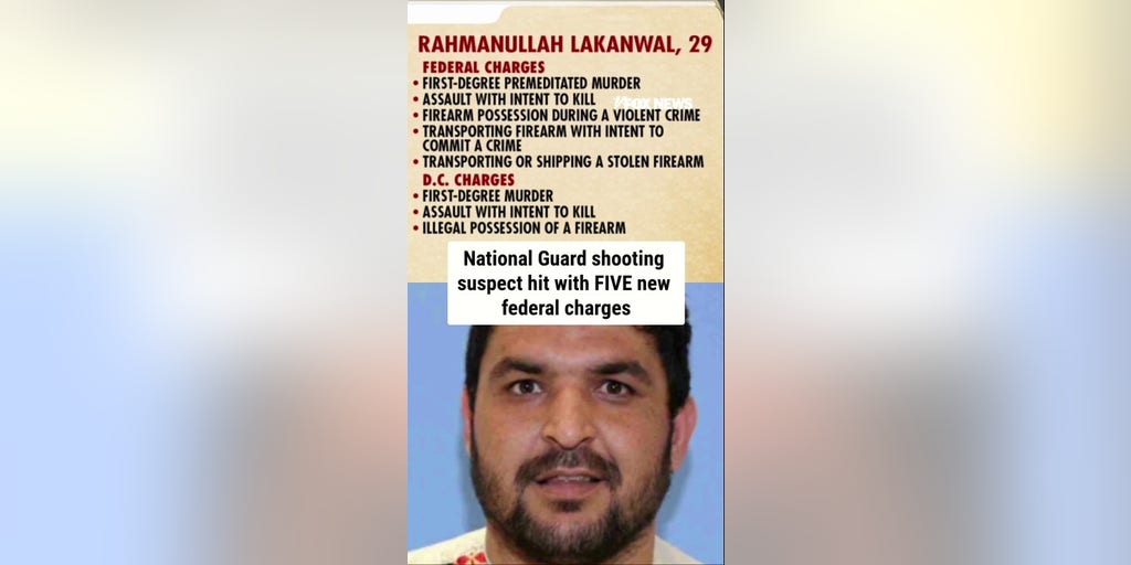 National Guard shooting suspect hit with FIVE new federal charges