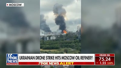 Ukrainian drone strike hits major Moscow oil refinery