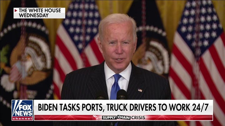 Biden touts 'game-changing' plan to keep ports open 24/7