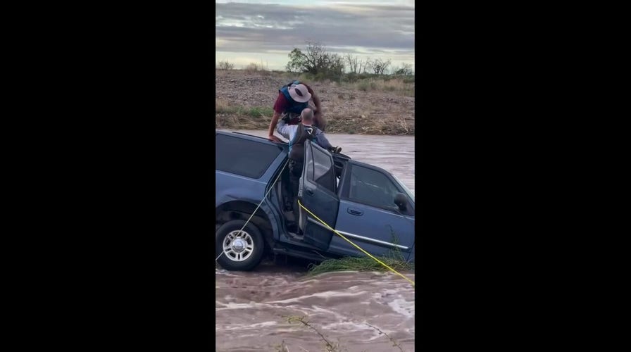 Motorist rescued from New Mexico flood waters