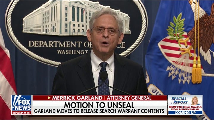 Merrick Garland, DOJ move to publicly release FBI's search warrant