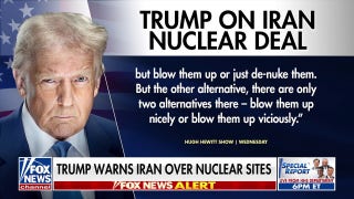 Trump issues warning to Iran over nuclear sites: 'Blow them up'