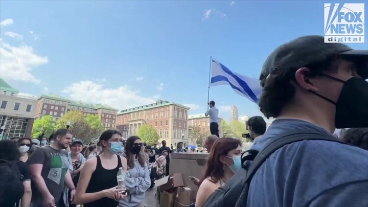 Anti-Israel rally on Columbia campus