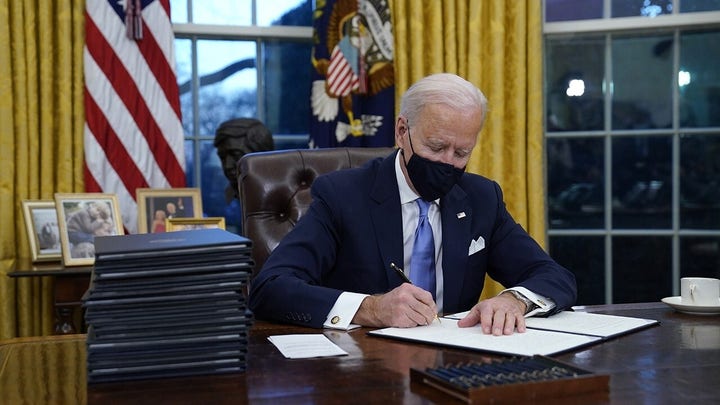 Biden’s 40 executive orders ‘an attempt to govern by executive fiat’: Sen. Josh Hawley