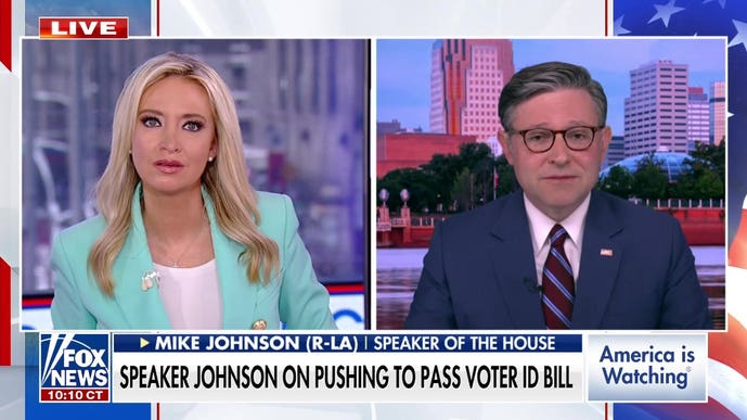 Mike Johnson says voters face a clear contrast between 'common sense' and 'crazy'