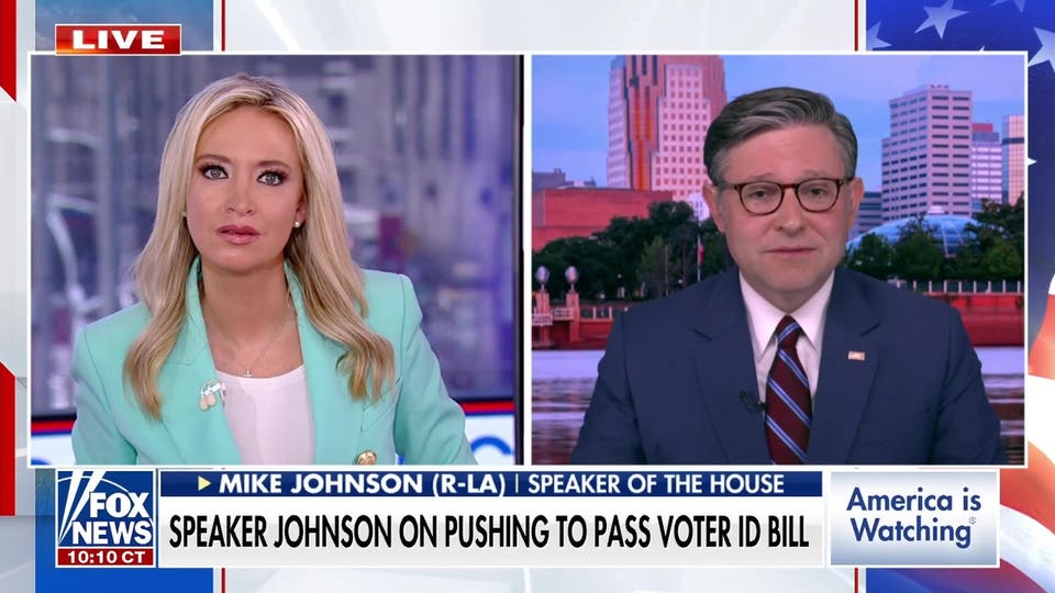 Mike Johnson says voters face a clear contrast between 'common sense' and 'crazy'