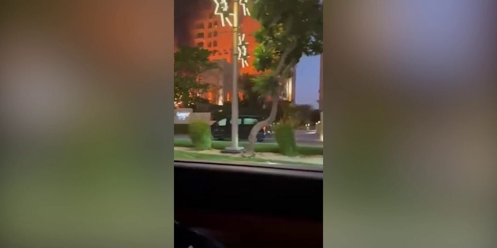 Iranian missile strike sparks fire at Dubai hotel