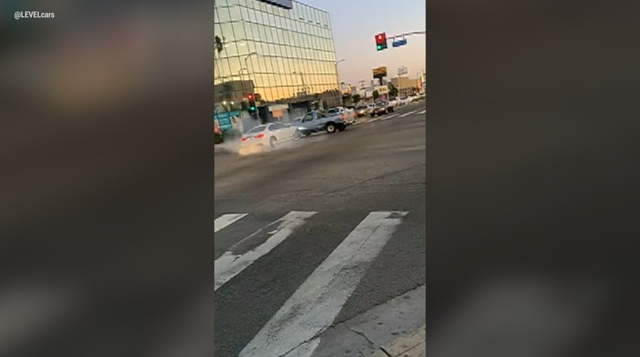 California road-rage incident leads to arrest, video shows