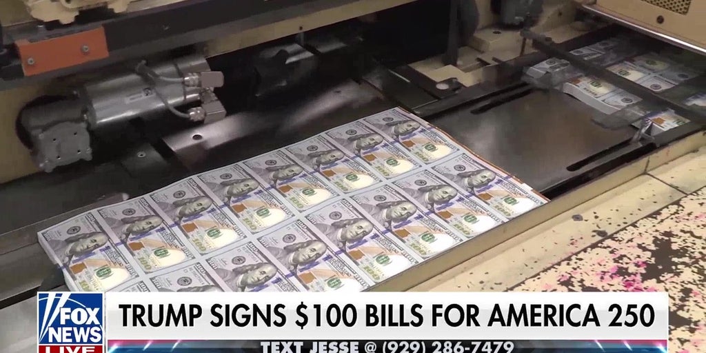 An inside look into the Treasury building and new Trump-signed $100 bills