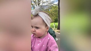 Tiny voice, big talent as baby nails 'The ABC Song'