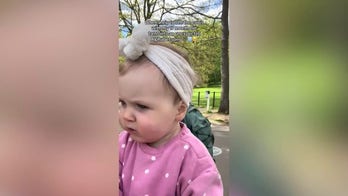 Tiny voice, big talent as baby nails 'The ABC Song'