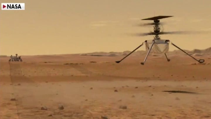 Gutfeld examines NASA's historic Ingenuity helicopter flight on Mars
