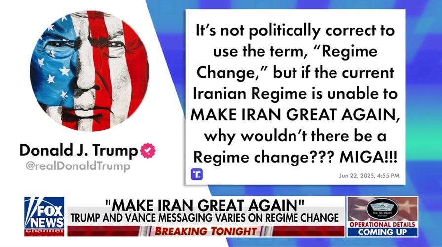 Trump teases regime change in Iran after US strikes