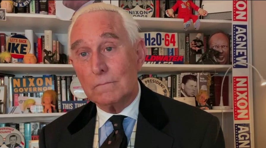 Roger Stone reacts to being pardoned by President Trump