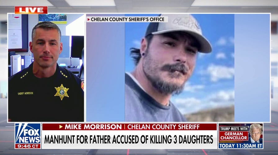 Sheriff 'optimistic' in search for man accused of killing three daughters: 'We're coming for you'