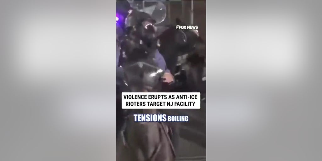Violence ERUPTS as anti-ICE rioters target NJ facility