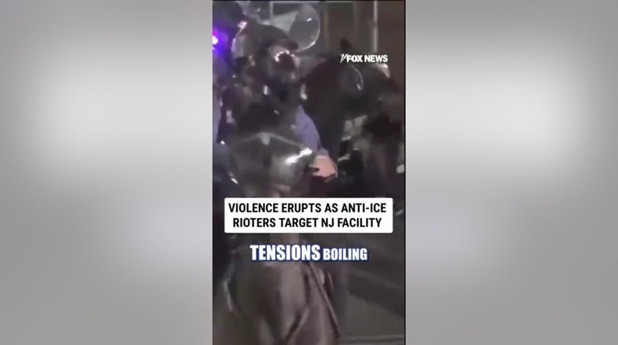 Violence ERUPTS as anti-ICE rioters target NJ facility