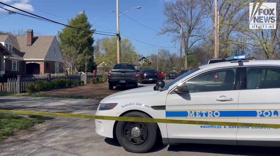 Police cordon off the neighborhood of the suspected shooter at The Covenant School