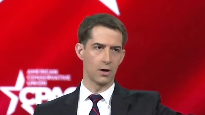 Tom Cotton speaks at CPAC: Liberals want to replace our history