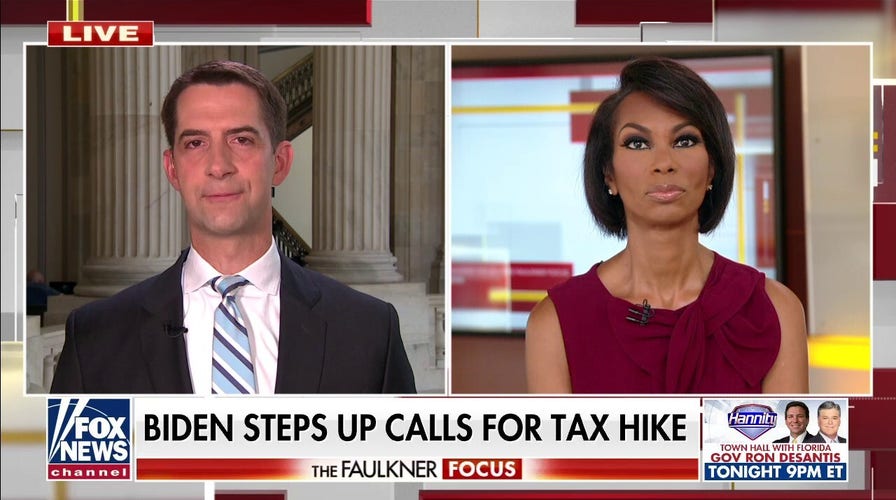 Cotton: Biden’s ‘reckless tax and spending scheme will hit Americans' pocketbooks when they can’t afford it’