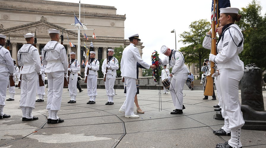WATCH LIVE: Navy Memorial hosts solemn wreath laying ceremony