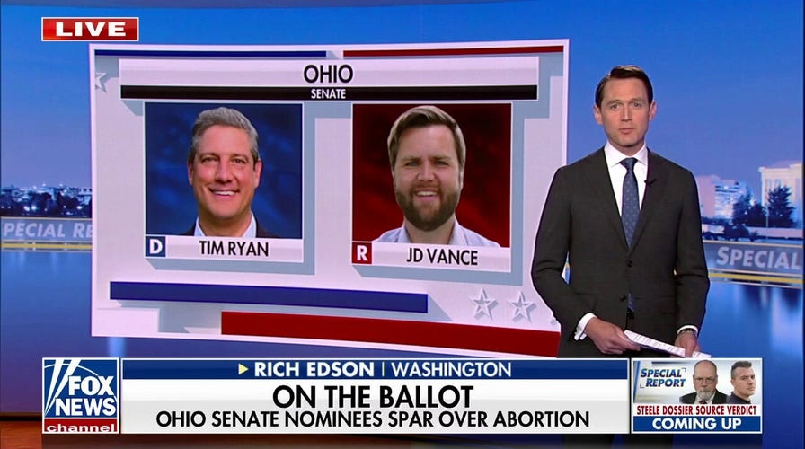 Ohio Senate candidates Tim Ryan and JD Vance label each other as abortion 'extremists': Rich Edson