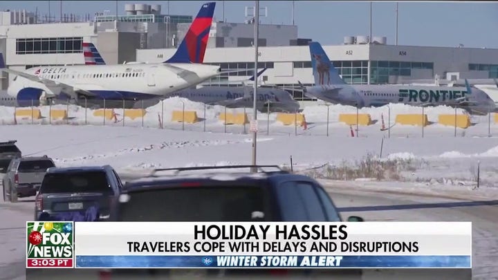 Travelers face flight delays and cancelations due to winter storm