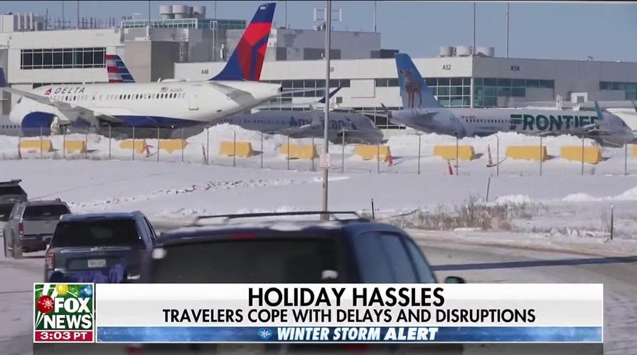 Travelers face flight delays and cancelations due to winter storm