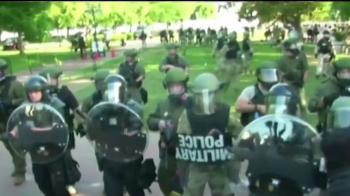 US Park Police say tear gas was not used to clear protesters in Lafayette Park