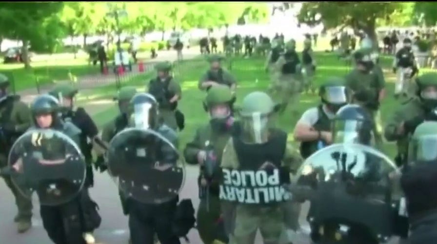 US Park Police say tear gas was not used to clear protesters in Lafayette Park