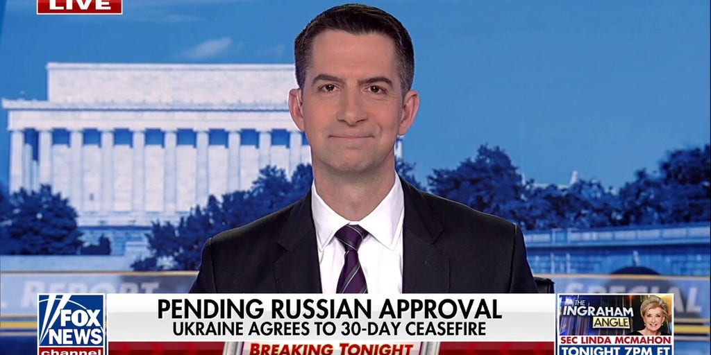 'The ball is in Russia’s court’ after Ukraine agrees to ceasefire, says Sen. Tom Cotton