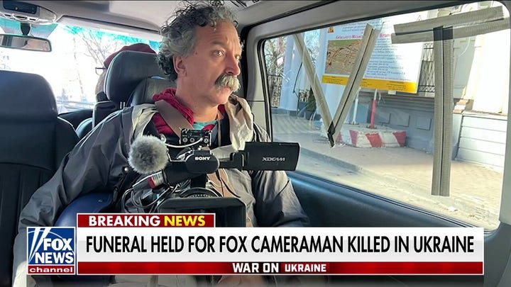 Funeral held for Fox News cameraman Pierre Zakrzewski killed in Ukraine 